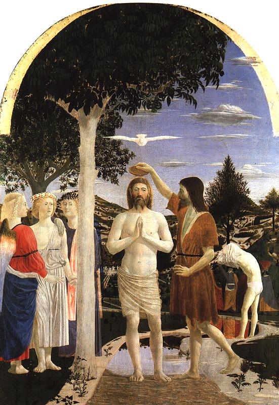 Piero della Francesca The Baptism of Christ 02 Germany oil painting art